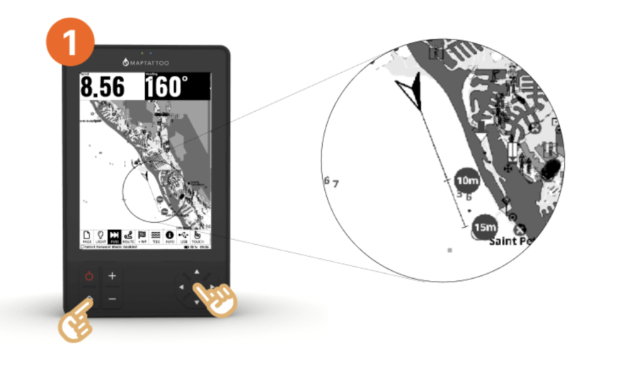 MAPTATTOO NAV TABLET: Heavy-Duty All-Weather Cockpit Plotter - Wave Train